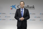 El conseller delegat de CaixaBank, Gonzalo Gortázar, va presentar ahir els comptes del 2024. - CAIXABANK