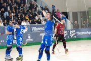 Jugadores del Pons Lleida celebrando la victoria.