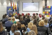 Desenes d’empresaris van assistir a la jornada celebrada a la seu de Pimec Lleida. - JORDI ECHEVARRIA