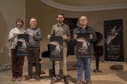 Carles Marigó, Jordi Armengol, Jan Pomés i Ramon Augé, ahir durant la presentació del festival. - C.MARSIÑACH