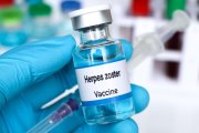Un vial de la vacuna del herpes zóster
