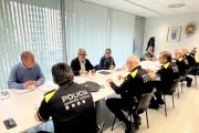 La reunió de l'alcalde i la tinenta d'alcalde, avui a la comissaria de la Urbana