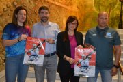 Los organizadores de la competición, ayer en la Diputación de Lleida