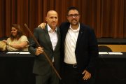 Jordi Castany va assumir ahir l’alcaldia d’Alcarràs després de prendre el relleu de Gerard Companys. - I. GÓMEZ
