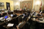 Imatge del ple sobre l’estat de la ciutat que es va celebrar ahir. - MAGDALENA ALTISENT