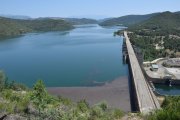 El pantà de Rialb emmagatzemava ahir 389 hectòmetres cúbics d’aigua, més del 96% de la capacitat. - C.SANS