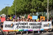 La manifestació de l’Orgull LGTBIQ+ a Lleida dissabte.