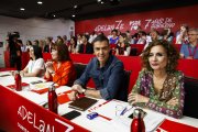 Pedro Sánchez, durant la reunió del comitè federal del PSOE