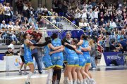Jugadores del Cadí celebren una victòria la passada temporada. - C.S.