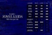 La campaña de abonados que presentó ayer el Lleida CF