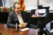 El conseller demana complicitats per tirar endavant la modernització del canal d’Urgell. - ORIOL BOSCH / ALBA MOR / ACN