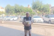 El tenista de Balaguer competeix en categoria de +85. - J. B.