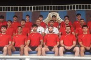 Els jugadors i tècnics del Tàrrega que van començar ahir la pretemporada. - FRANCESC GASULL