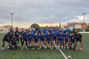 Els jugadors i tècnics del Borges ahir abans de començar el primer entrenament de la pretemporada.
