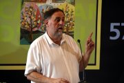 Oriol Junqueras en un acte a Prada del Conflent. - ACN/MARIA GARCIA