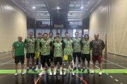 La plantilla del Rodi Balàfia Vòlei, que ahir va arrancar la pretemporada al Juanjo Garra.