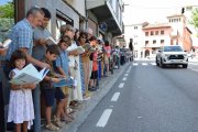 Famílies senceres van participar en la Carrerada de Llibres. - C.SANS
