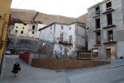 Habitatges buits i tapiats al centre històric de Balaguer.