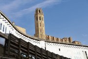 Vista dels jutjats de Lleida, amb la Seu Vella al fons. - SEGRE
