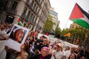 Estudiants es concentren al claustre de La Pensativa de la UdL. - ACN