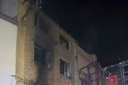 Estat de la casa d’Almacelles després del foc. - BOMBERS