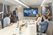 Un moment de la primera reunió de la junta de preus de greixos i farines animals de Mercolleida. - PAU PASCUAL