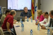 La reunió de municipis es va fer a l’ajuntament d’Alguaire, promotor de la trobada. - ÀLEX SAMPER