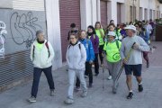 Un moment de la caminada solidària contra el càncer a Cervera. - CARMINA MARSIÑACH