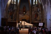 El concert del clavecinista Ignacio Prego a l’església de Raimat va posar el colofó al festival. - DAVID DEL VAL