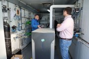 El prototip de generador d’electricitat a partir de l’hidrogen destil·lat del biogàs genera 36 kw/dia. - AMADO FORROLLA