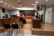 El condemnat, ahir al banc de l’Audiència de Lleida. - A. GUERRERO