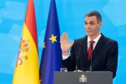 El president del Govern espanyol, Pedro Sánchez, durant el seu balanç del semestre polític a Moncloa. - EUROPA PRESS
