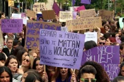 Imatge d’arxiu d’una protesta contra la violència sexual a Lleida. - ACN