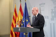 El delegat del Govern espanyol a Catalunya, Carlos Prieto, va fer ahir balanç de les inversions. - ACN