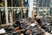 Imatge d’arxiu d’armes intervingudes abans de ser destruïdes. - GUÀRDIA CIVIL