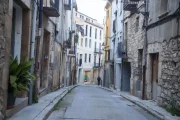 L’habitatge en què van robar es troba al carrer del Castell, al centre històric de la ciutat. - LAIA PEDRÓS