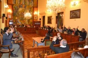 Una de les votacions del ple d’ahir a la Diputació. - DIPUTACIÓ DE LLEIDA