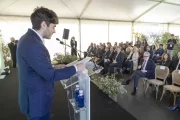 El responsable de Frey a la península Ibèrica, Thibault Coatanea, presentant el projecte al públic. - JORDI ECHEVARRIA