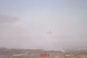 L'incendi a l'Albi, vist de d'un helicòpter.