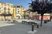 La plaça del Mercat, al centre urbà de Tremp, que es preveu remodelar. - A.T.