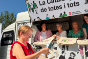 Les Borges Blanques han acollit avui la parada de l’acció informativa del ‘Pla del Govern al territori’