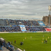 Una vista general del Camp d’Esports durant el partit Lleida-Badalona Futur el passat 25 de febrer.