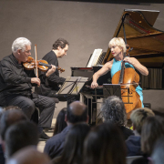 El trio Zukerman va clausurar el festival de música clàssica.