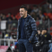 Xavi Hernández, dijous en el partit contra l’Almeria.
