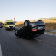 El segon accident va ocórrer a la sortida de Lleida per l’N-II.