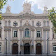 La fachada de la sede del Tribunal Supremo.