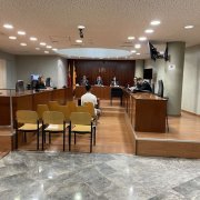 L’acusat, ahir a la banqueta de l’Audiència de Lleida. - A. GUERRERO