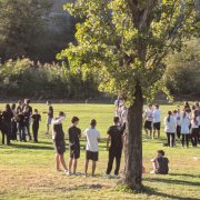 Ahir els estudiants de la UdL encara celebraven les novatades.
