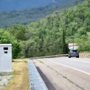 El Servei Català de Trànsit ha traslladat el radar de Coll de Nargó per provar d’augmentar-ne el rendiment. - C. SANS