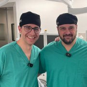 Els doctors Jaume Pelegrí (esquerra) i David García.